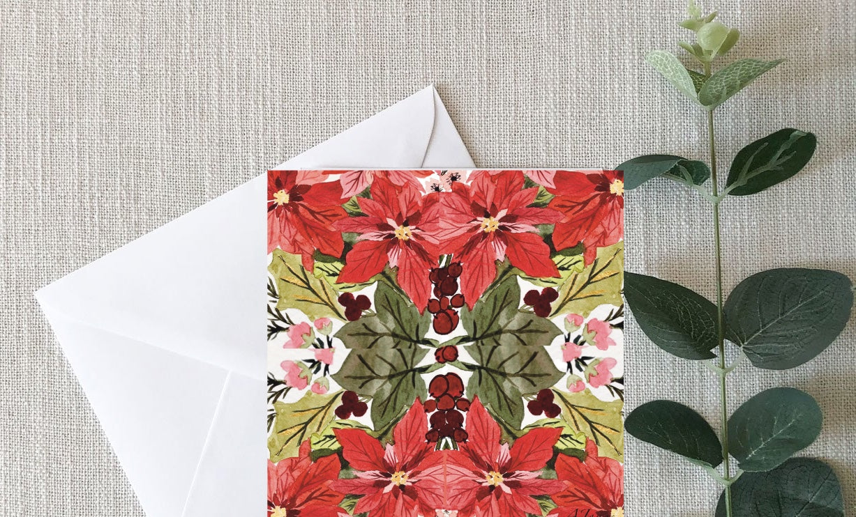 Tea Towel - Poinsettia