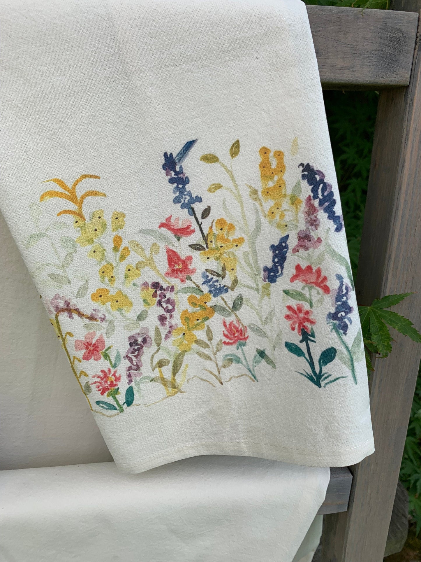 Wildflower Cotton Tea Towels- This design is Goldenrod grown in meadows throughout the spring summer months.