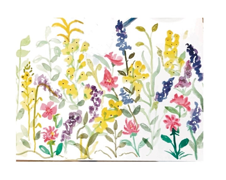 Wildflower Cotton Tea Towels- This design is Goldenrod grown in meadows throughout the spring summer months.
