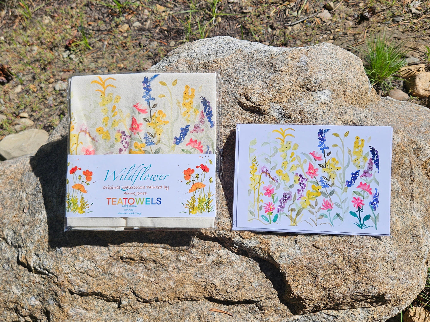 Wildflower Cotton Tea Towels- This design is Goldenrod grown in meadows throughout the spring summer months.