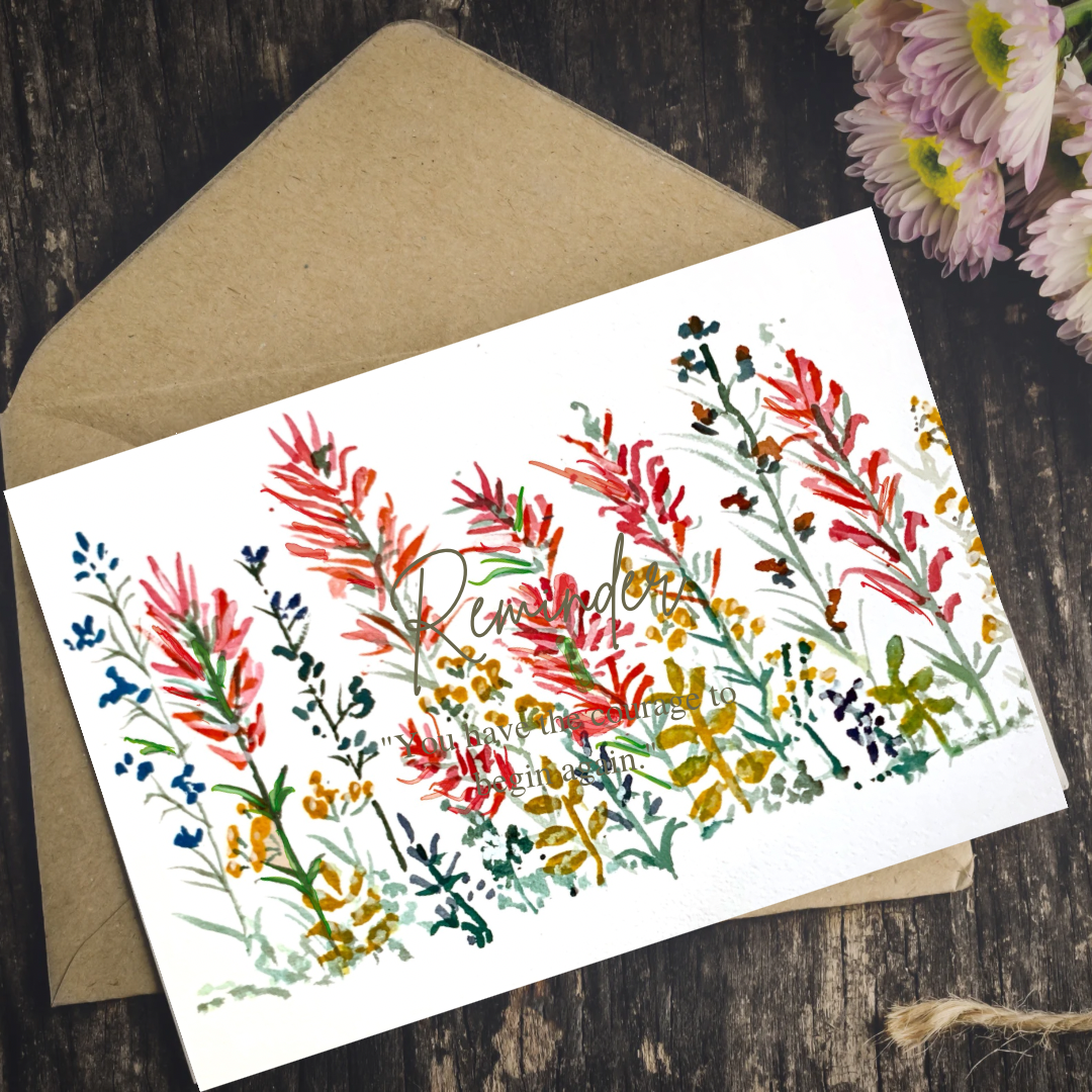 Greeting Cards - Indian Paintbrush