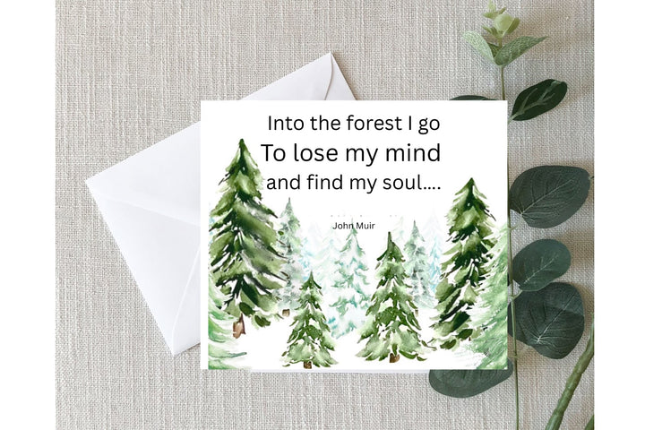 Greeting Cards - John Muir Quote