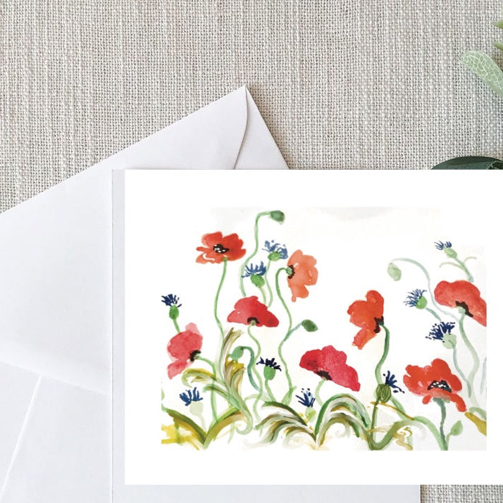 Greeting Cards - Poppies