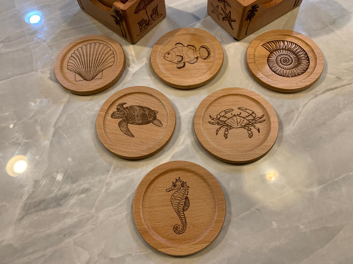 Coaster Set - Beach Theme