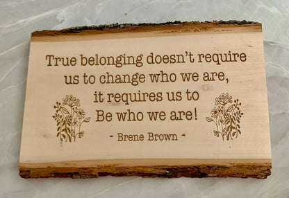 Quote Board - Brene Brown
