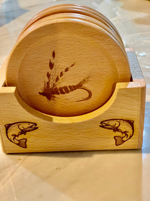 Coaster Set - Fly Fishing