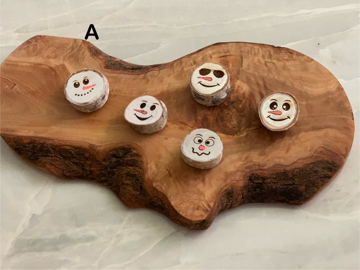 Magnets - Funny Snowman Faces