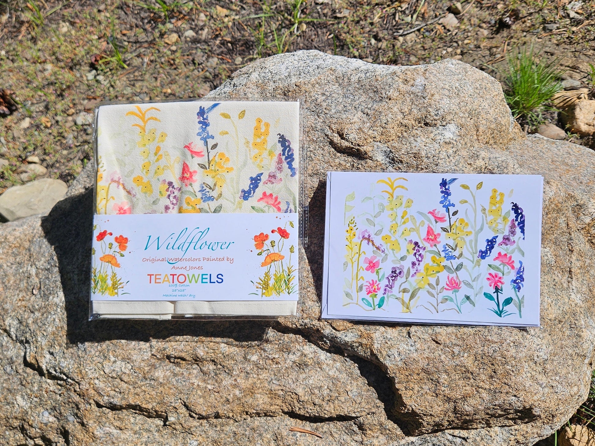Wildflower Cotton Tea Towels- This design is Goldenrod grown in meadows throughout the spring summer months.