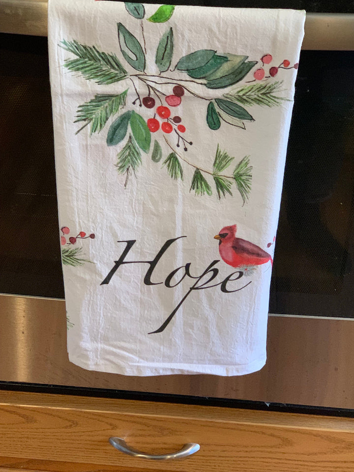 Love, Kindness, Hope, and Peace Tea Towel