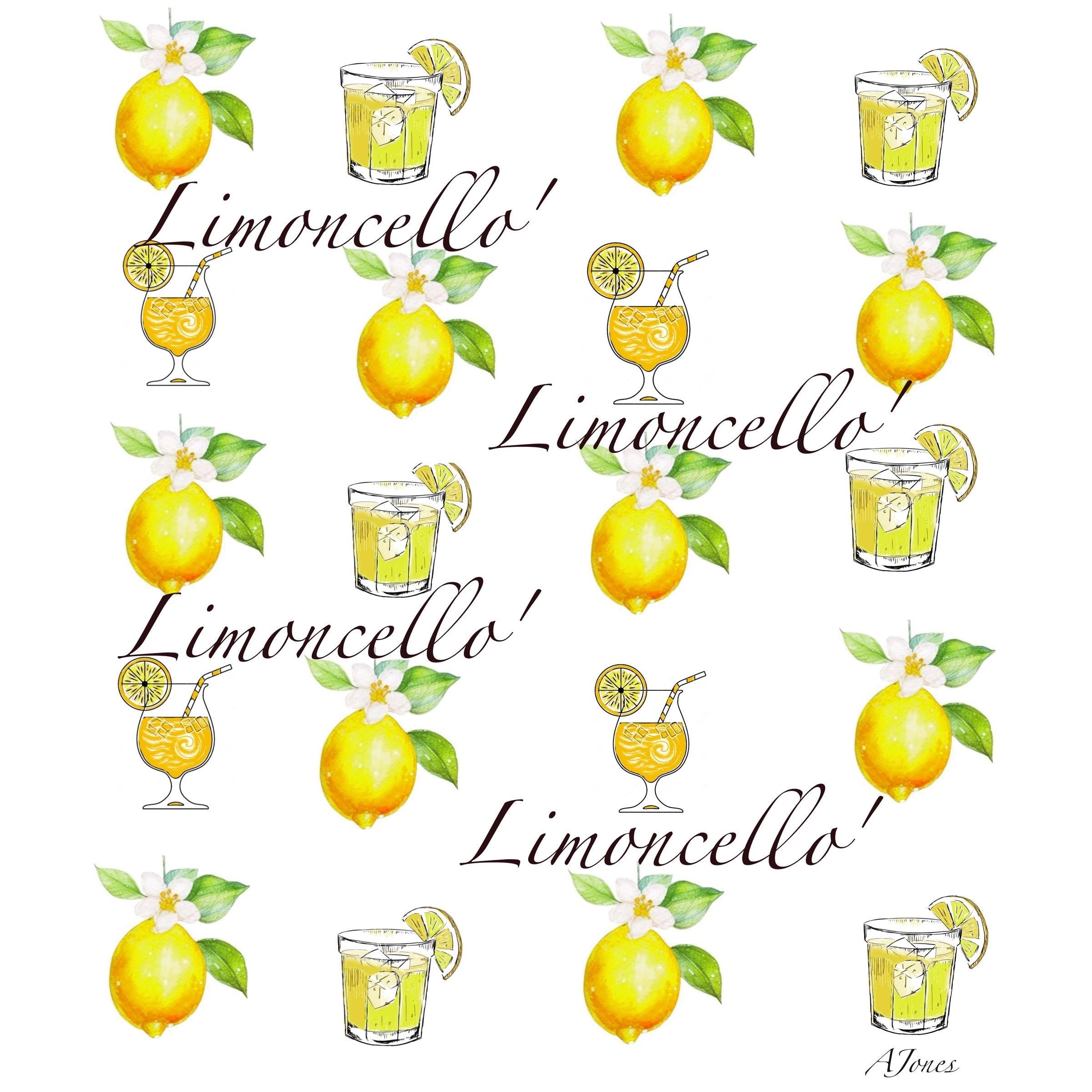 Limoncello design
 original water color by Anne
5x5” heavy card stock
blank inside for your own message