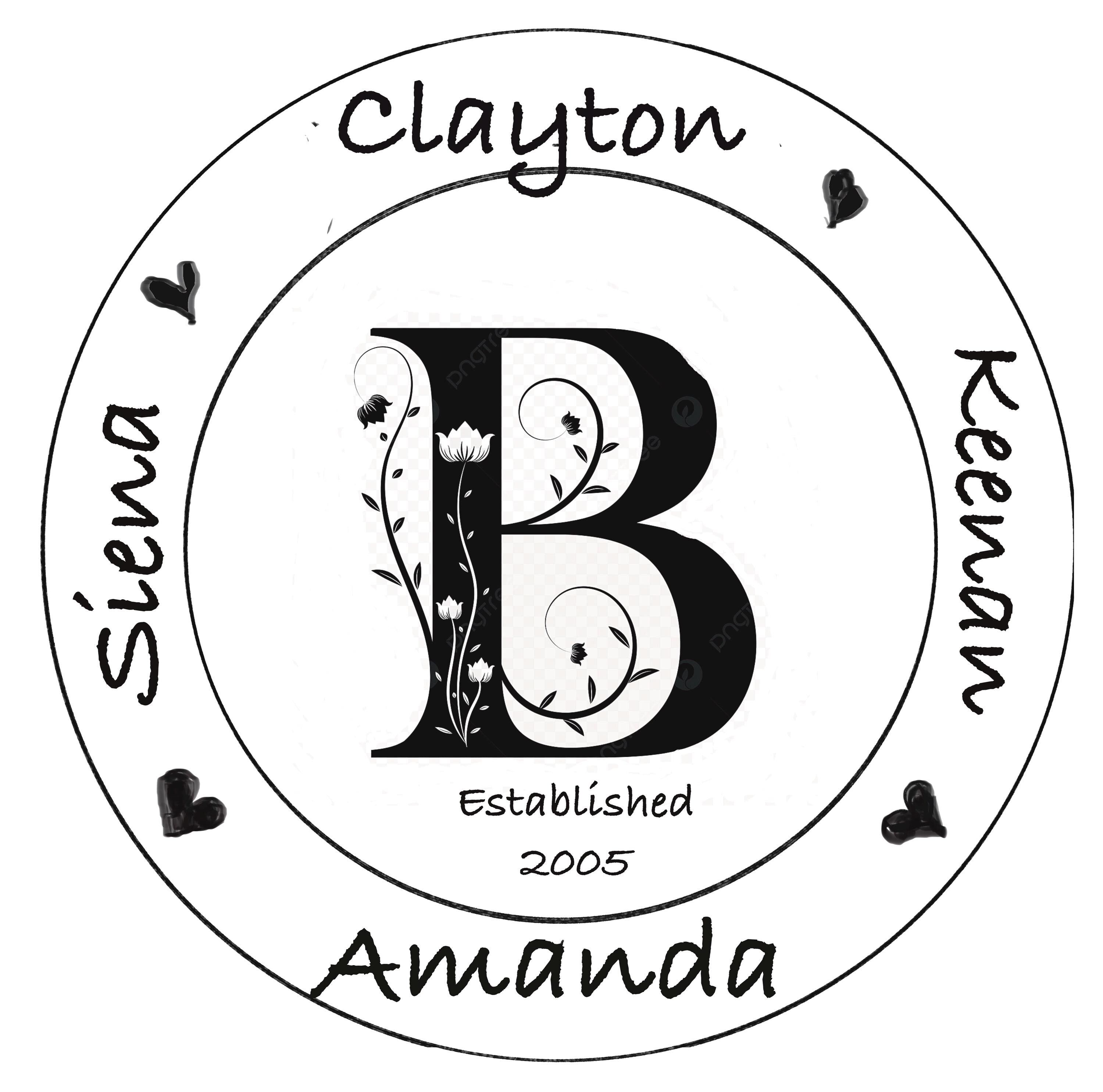 Line Drawing Drawing of Idea Layout These Boards using the letter B This is just an example