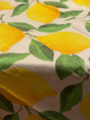 Amalfi Lemon Tea Towel Watercolor Kitchen Decor Kitchen Dish Cloth