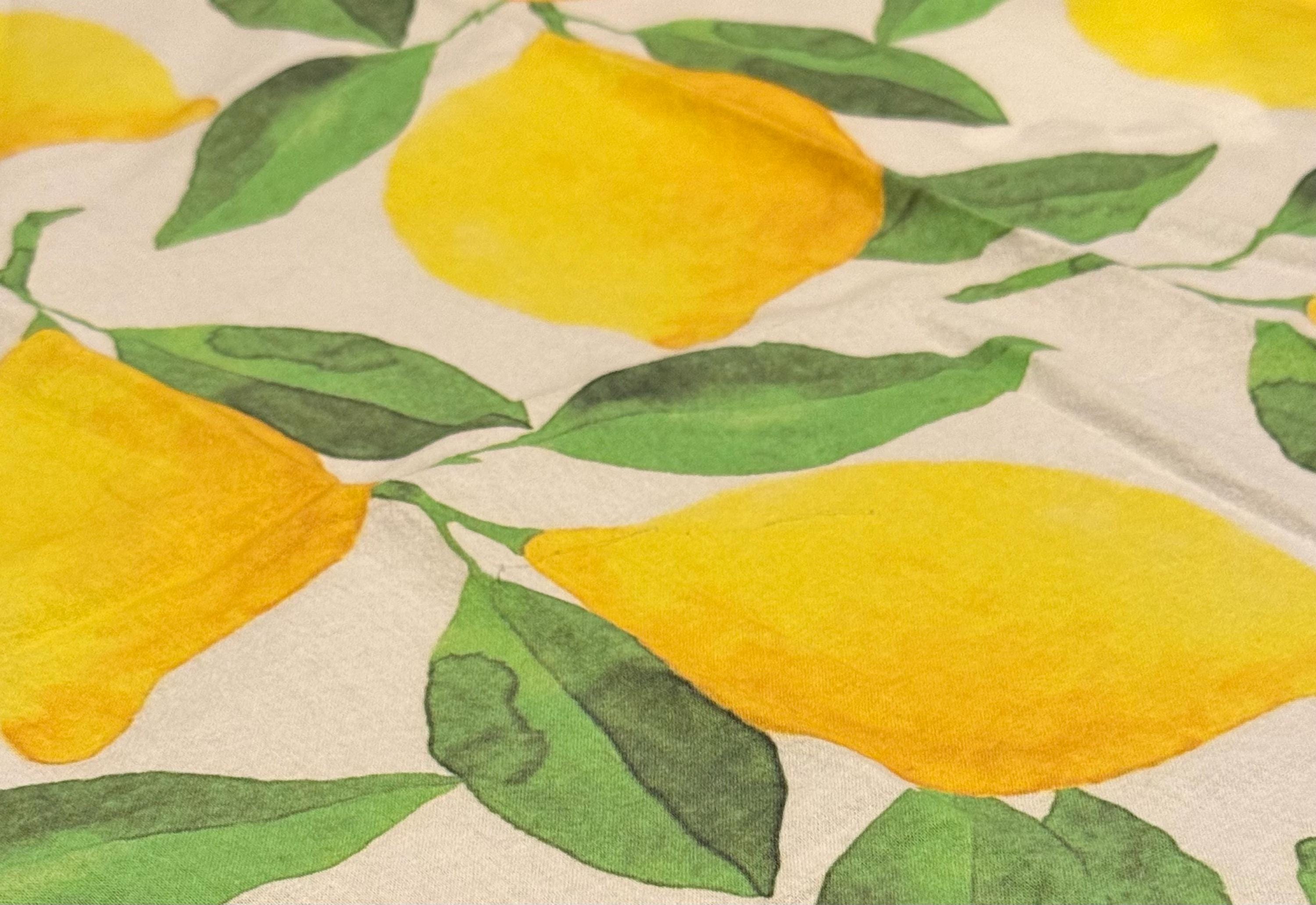 Amalfi Lemon Tea Towel Watercolor Kitchen Decor Kitchen Dish Cloth