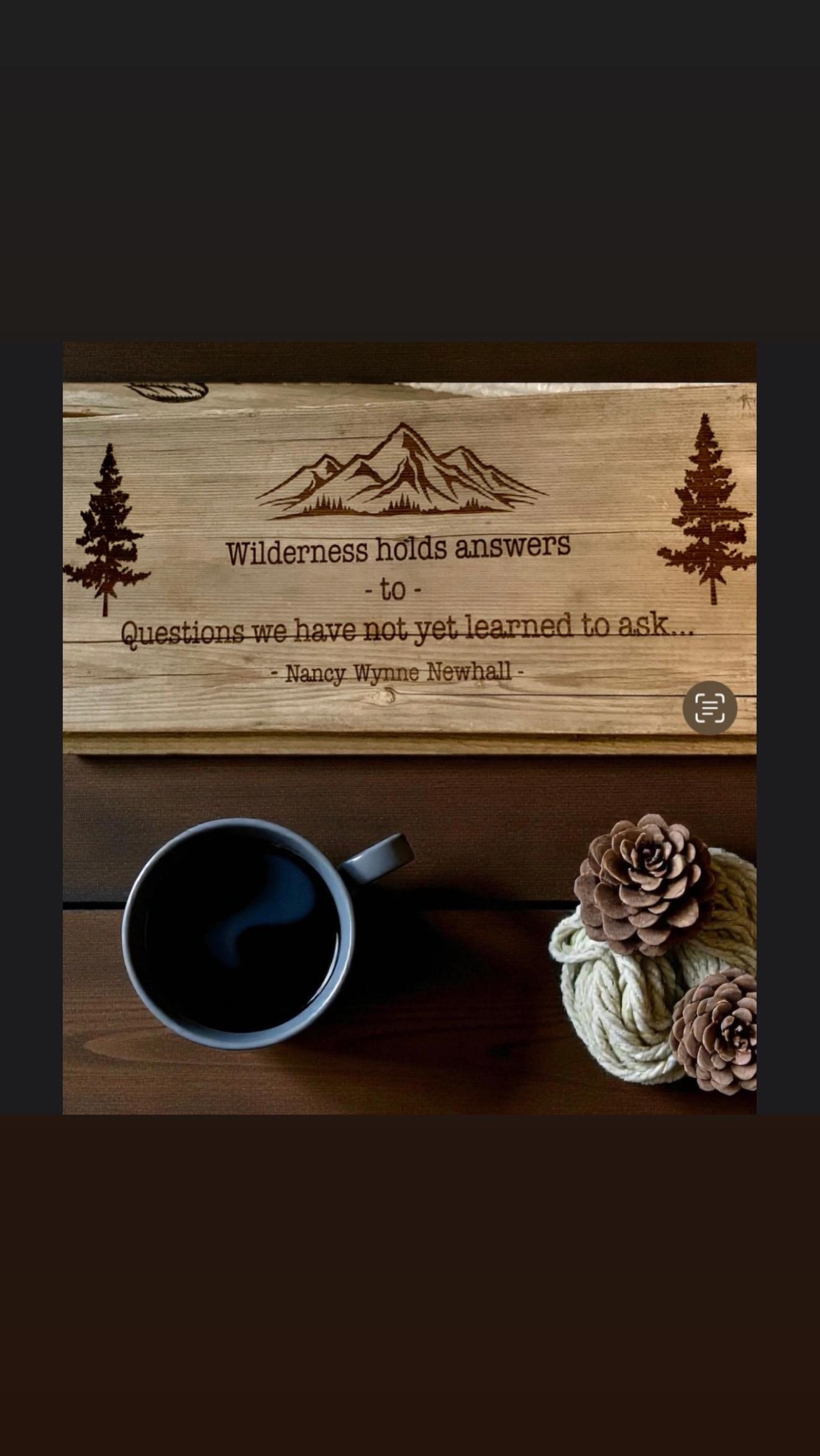 Rustic Barn Wood Quote Sign Sir Edmond Hillary Nature Saying Engraved 17x7”