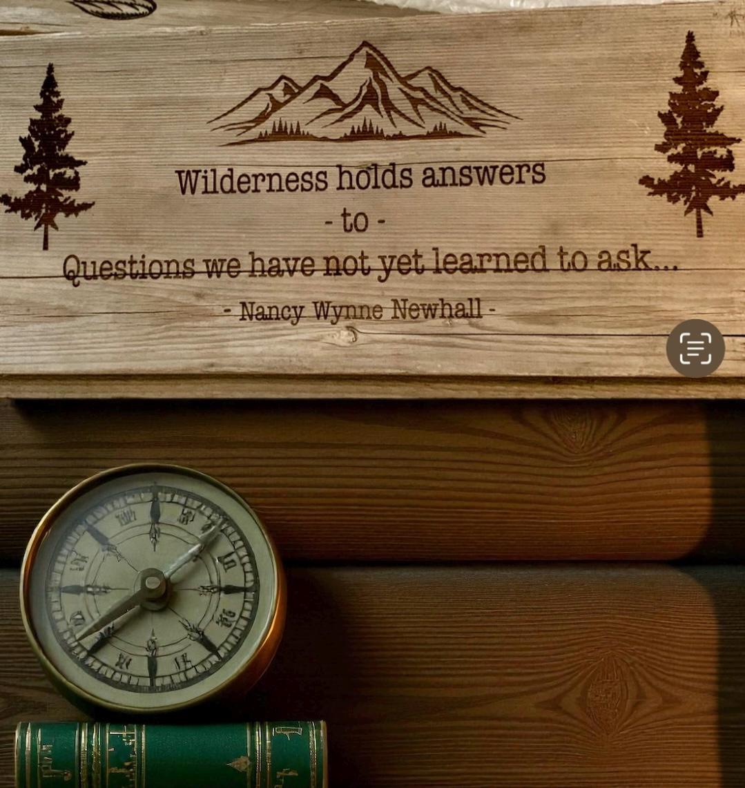 Rustic Barn Wood Quote Sign Sir Edmond Hillary Nature Saying Engraved 17x7”