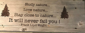 Rustic Wood Sign Famous Quote Display Nature Inspired Wall Art Reclaimed Barn Wood Natural Edge Finish Inspirationalx Message Display Perfect For Cabin Cottage Accent Living Room Wall Feature