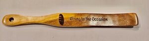 Sourdough Baker Gift Bread Enthusiast Kitchen Tool Wooden Spurtle Engraved Wheat Design Acacia Wood Cooking Utensil Mixing Stick Stirring Implement Flat Paddle Shape Hanging Hole Storage Perfect Housewarming Present Personalized Chef Tool