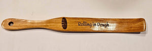 Acacia Wood Spurtle: Engraved Sourdough Baking Utensil for Bakers